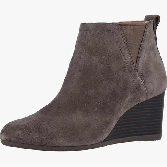 NEW Vionic Paloma Wedge Ankle Bootie in Greige Size 7 - Picture 1 of 9